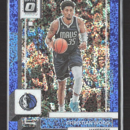 2023 Panini Donruss Optic Christian Wood #152 Blue Velocity Prizm 005/180