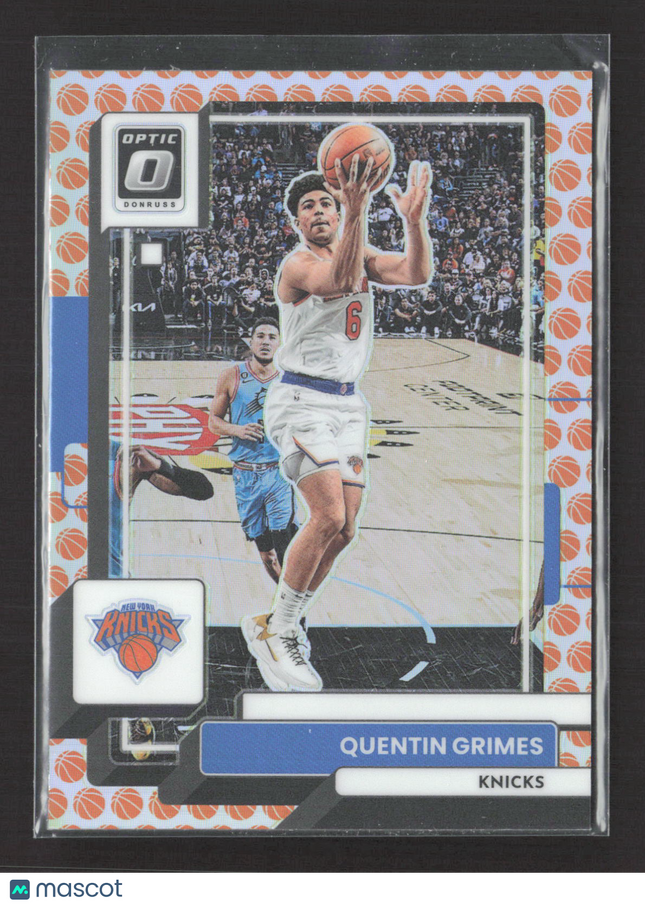 2023 Panini Donruss Optic Basketball Quentin Grimes #2 Basketball Prizm