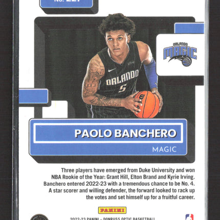 2023 Panini Donruss Optic Paolo Banchero #221