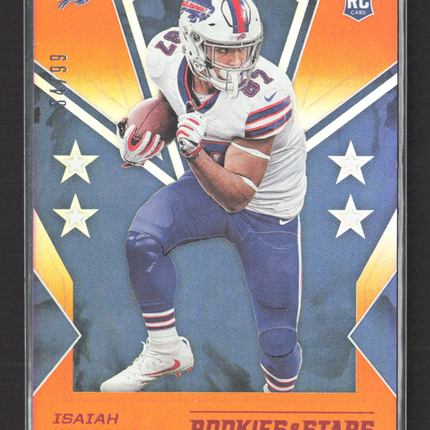 2020 Panini Rookies & Stars Isaiah Hodgins #162 Orange RC /99