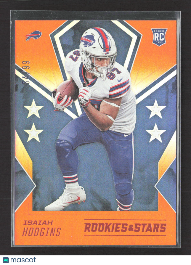 2020 Panini Rookies & Stars Isaiah Hodgins #162 Orange RC /99