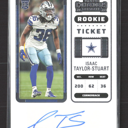 2023 Panini Contenders Football Isaac Taylor-Stuart #289 RC Auto
