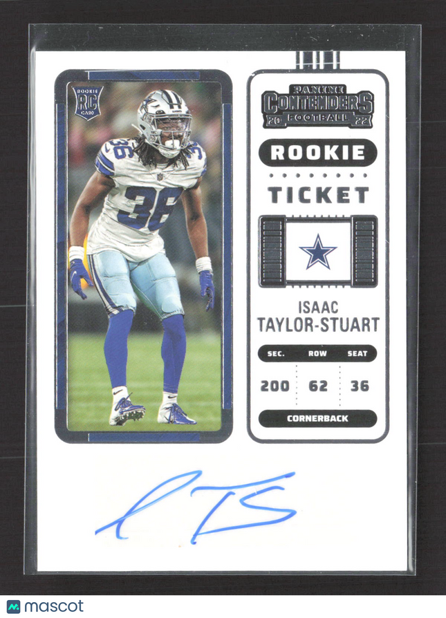 2023 Panini Contenders Football Isaac Taylor-Stuart #289 RC Auto