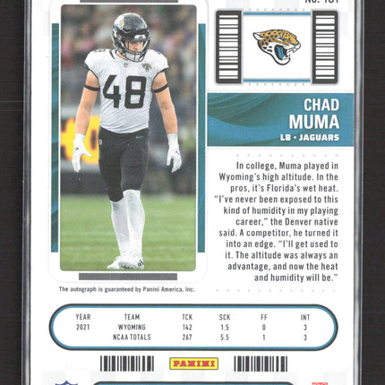 2023 Panini Contenders Football Chad Muma #181 RC Auto
