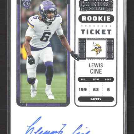 2023 Panini Contenders Football Lewis Cine #161 Auto