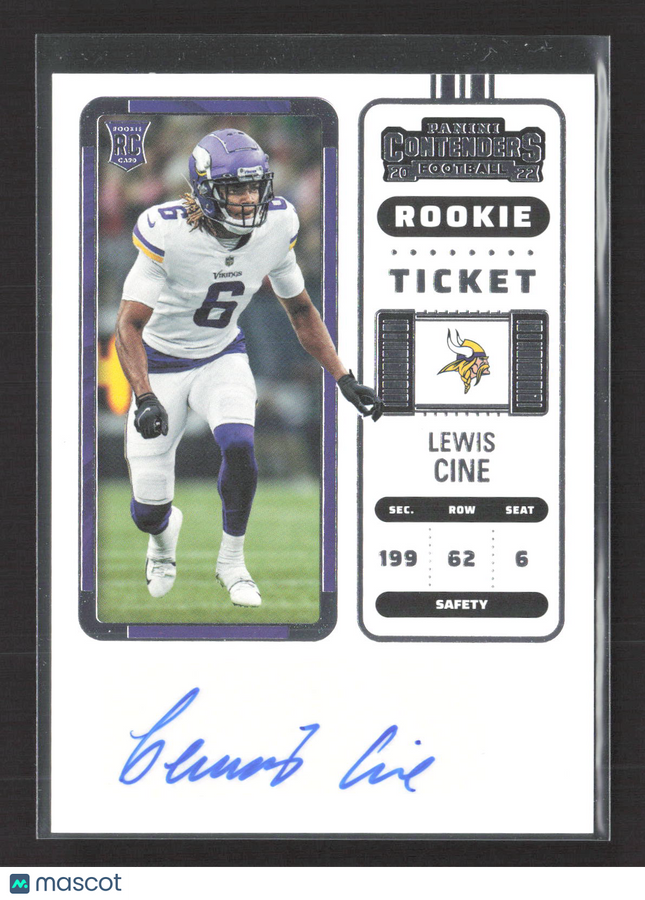 2023 Panini Contenders Football Lewis Cine #161 Auto