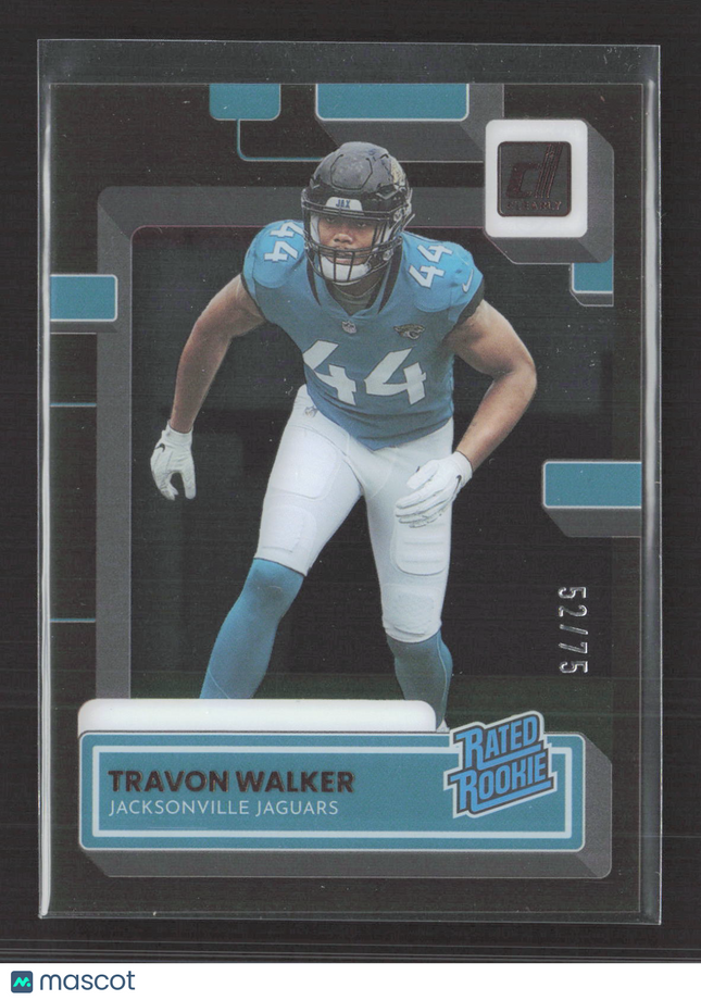 2023 Panini Clearly Donruss Travon Walker #75 Copper /75