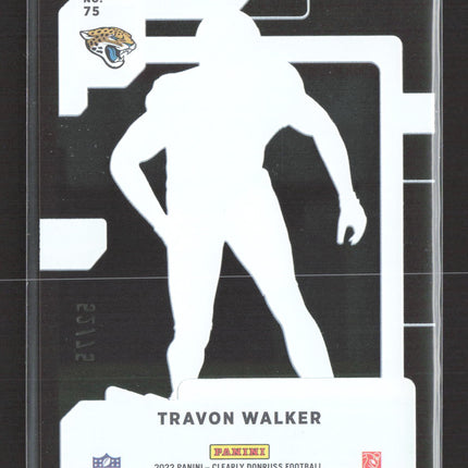 2023 Panini Clearly Donruss Travon Walker #75 Copper /75