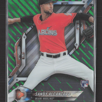 2018 Topps High Tek Sandy Alcantara #HT-SA Green RC 70/99