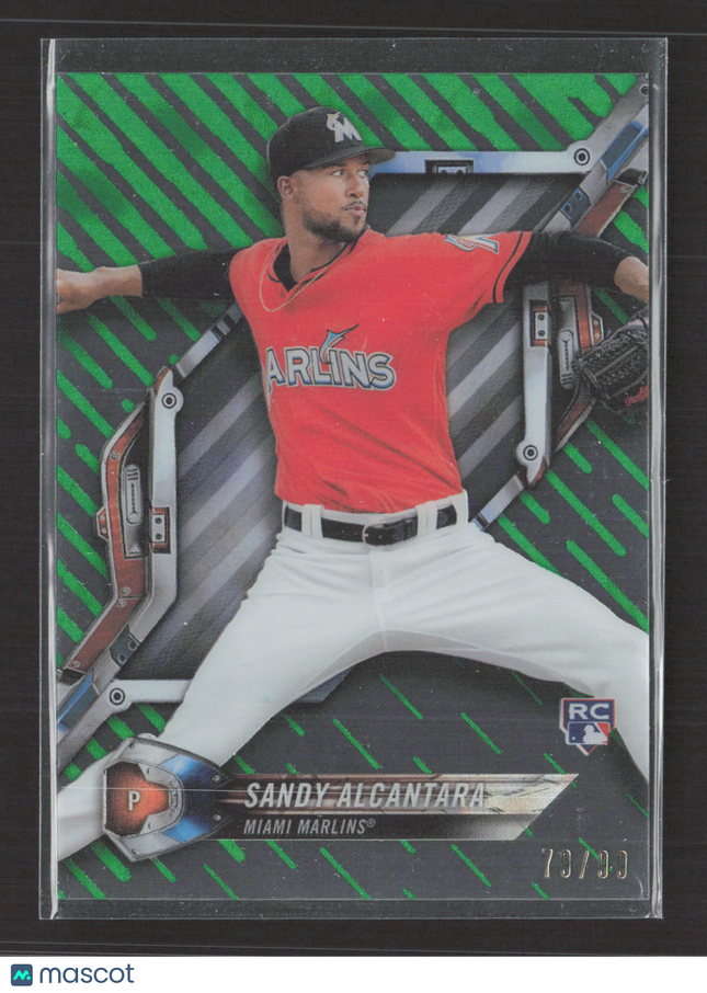 2018 Topps High Tek Sandy Alcantara #HT-SA Green RC 70/99