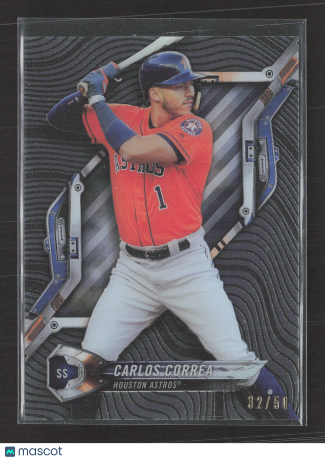 2018 Topps High Tek Carlos Correa #HT-CC Black Waves 32/50