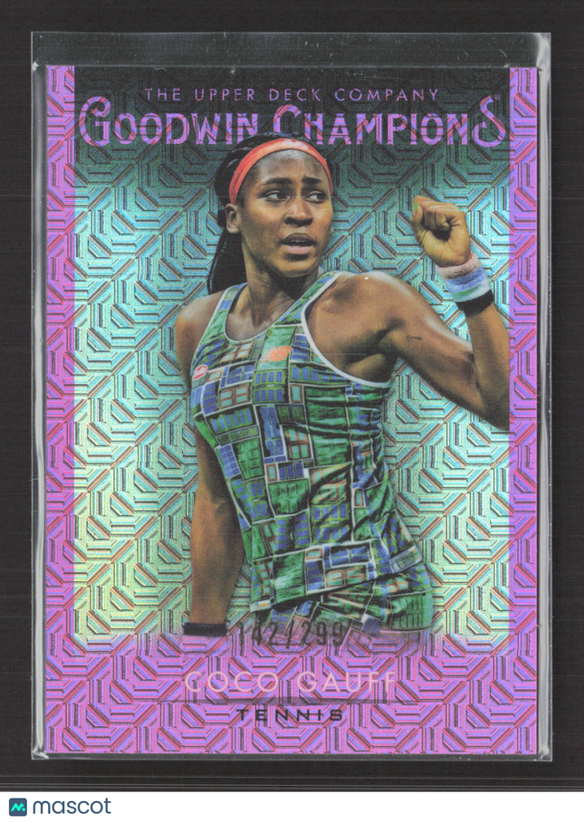 2021 Upper Deck Goodwin Champions Coco Gauff #17 Pink /299