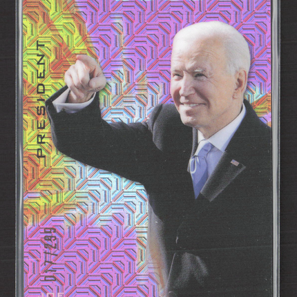 2021 Upper Deck Goodwin Champions Goudey Joe Biden #G23 Pink /299