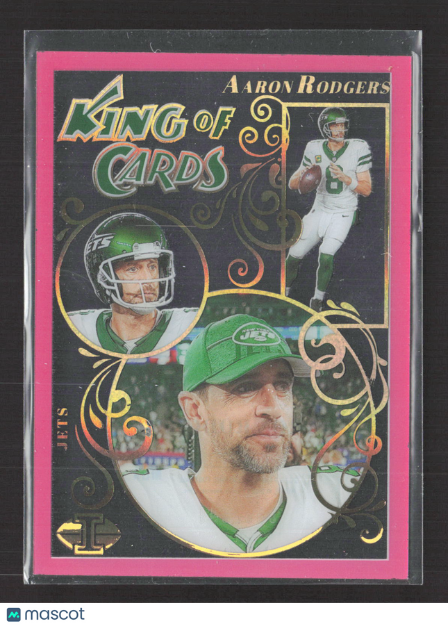 2024 Panini Illusions King of Cards Aaron Rodgers #1 Pink 066/399