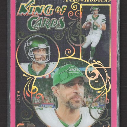 2024 Panini Illusions King of Cards Aaron Rodgers #1 Pink 067/399