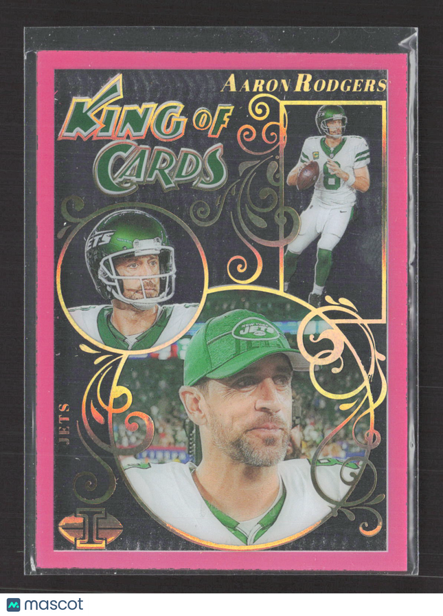 2024 Panini Illusions King of Cards Aaron Rodgers #1 Pink 067/399