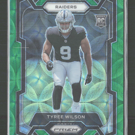 2023 Panini Prizm Tyree Wilson #363 Green Scope RC /75