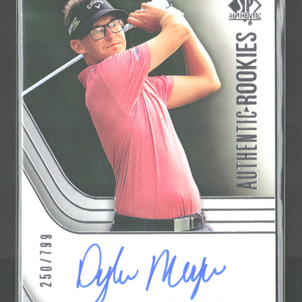 2019 Upper Deck SP Authentic Golf Dylan Meyer #99 Auto Rookies 250/799