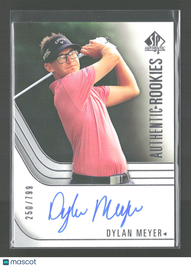 2019 Upper Deck SP Authentic Golf Dylan Meyer #99 Auto Rookies 250/799