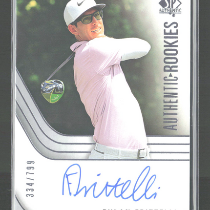 2021 Upper Deck SP Authentic Golf Rookies Dylan Frittelli #92 334/799 Auto