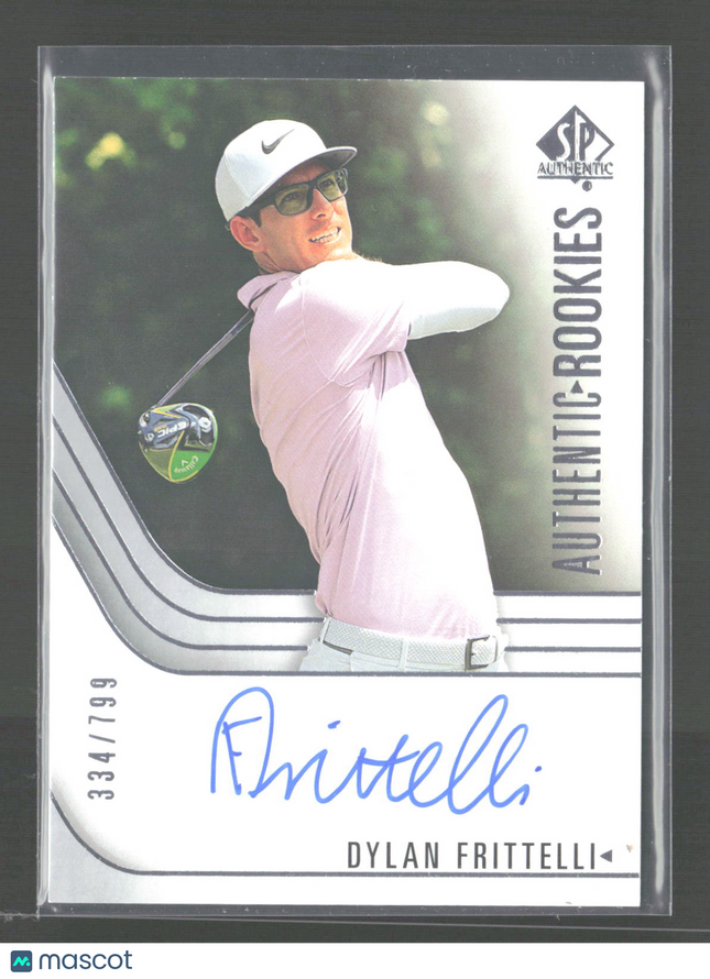 2021 Upper Deck SP Authentic Golf Rookies Dylan Frittelli #92 334/799 Auto