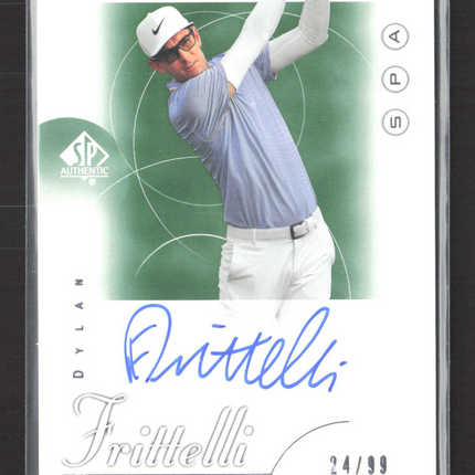 2021 Upper Deck SP Authentic Golf Stars Dylan Frittelli #RT-DF 24/99 auto
