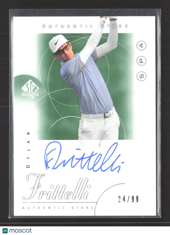 2021 Upper Deck SP Authentic Golf Stars Dylan Frittelli #RT-DF 24/99 auto