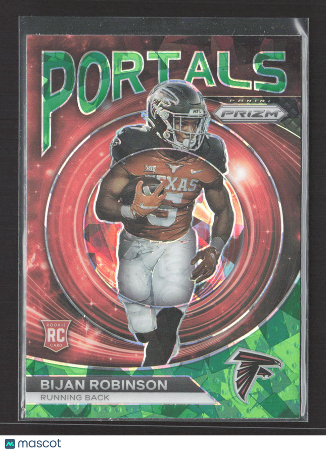 2023 Panini Prizm Portals Bijan Robinson #PO-8 Green RC