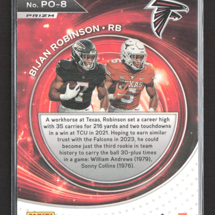 2023 Panini Prizm Portals Bijan Robinson #PO-8 Green RC