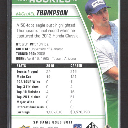 2020 Upper Deck SP Game Used Golf Michael Thompson #42