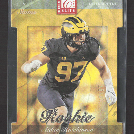 2022 Panini Donruss Elite Status Aidan Hutchinson #2022-136 Gold 26/97