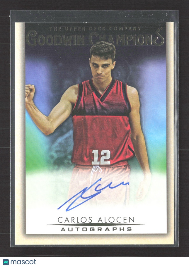 2021 Upper Deck Goodwin Champions Carlos Alocen #A-AL Autograph