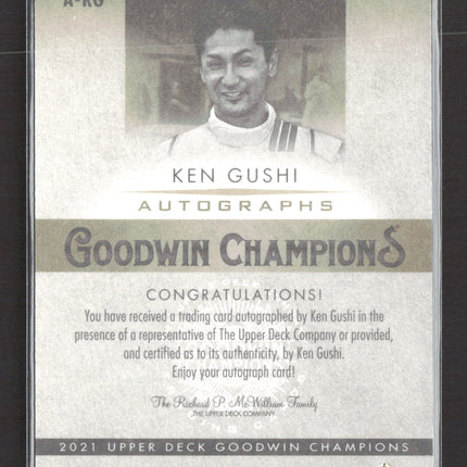 2021 Upper Deck Goodwin Champions Ken Gushi #A-KG Autograph