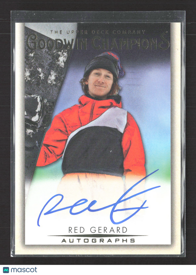 2021 Upper Deck Goodwin Champions Red Gerard #A-RG Autograph