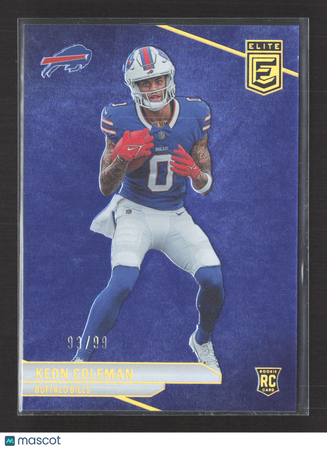 2024 Panini Donruss Elite Keon Coleman #166 RC 93/99