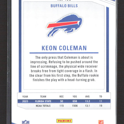 2024 Panini Donruss Elite Keon Coleman #166 RC 93/99
