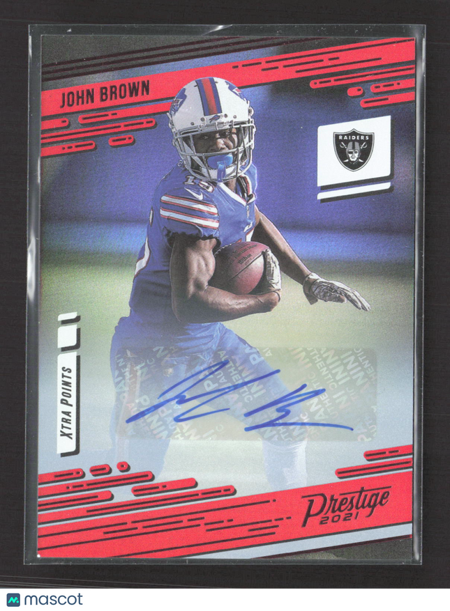 2021 Panini Prestige John Brown #139 Xtra Points Red Auto