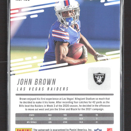 2021 Panini Prestige John Brown #139 Xtra Points Red Auto