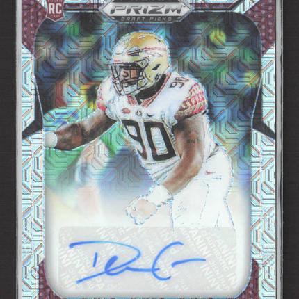 2019 Panini Prizm Draft Picks Demarcus Christmas #179 Mojo RC Auto /49