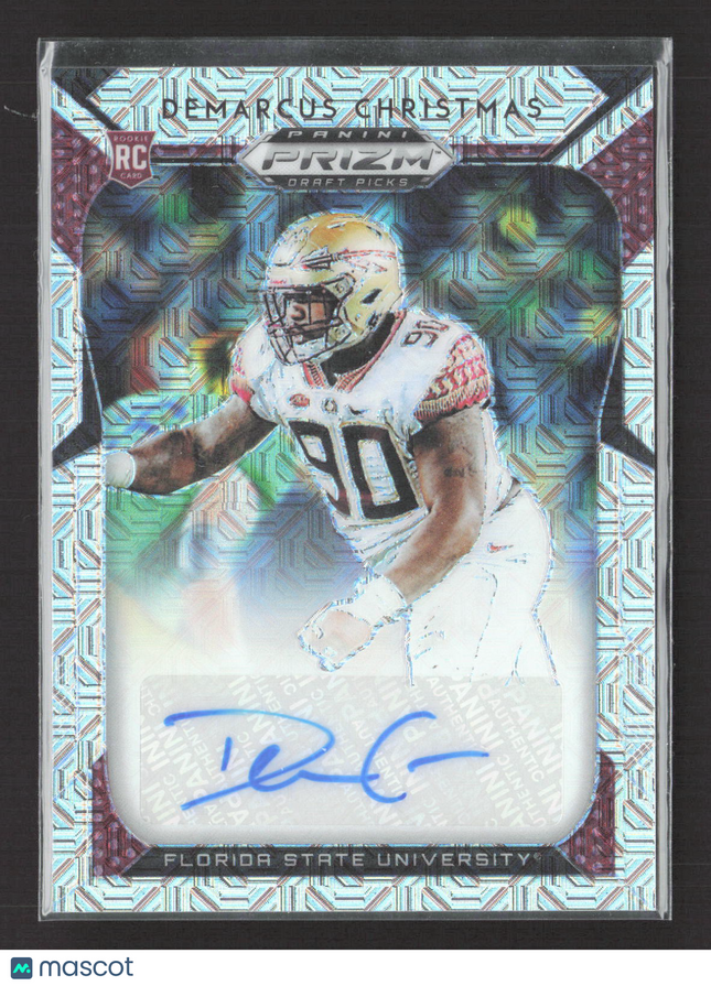 2019 Panini Prizm Draft Picks Demarcus Christmas #179 Mojo RC Auto /49