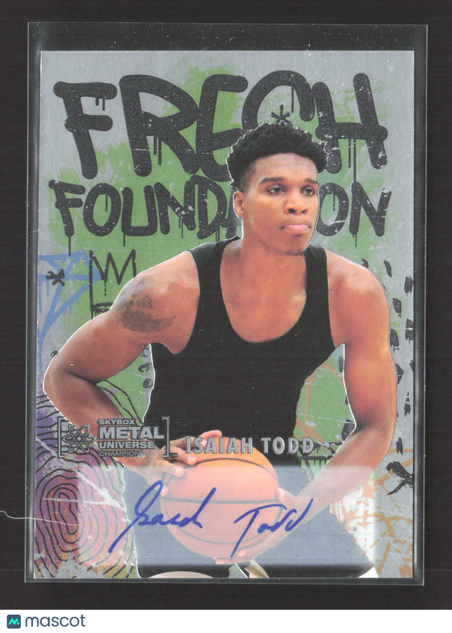 2021 SkyBox Metal Universe Champion Fresh Foundation Isaiah Todd #FF28 /150 Auto