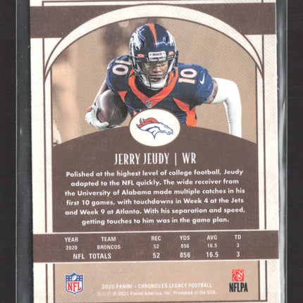 2021 Panini Chronicles Legacy Prizm Jerry Jeudy #212 RC