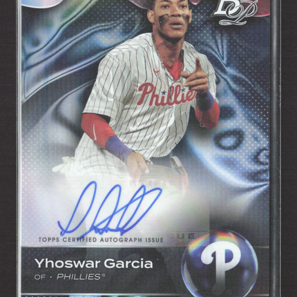 2023 Bowman Platinum Yhoswar Garcia #TOP-71 Auto