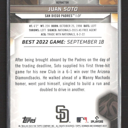 2023 Bowman's Best Juan Soto #66 Refractor