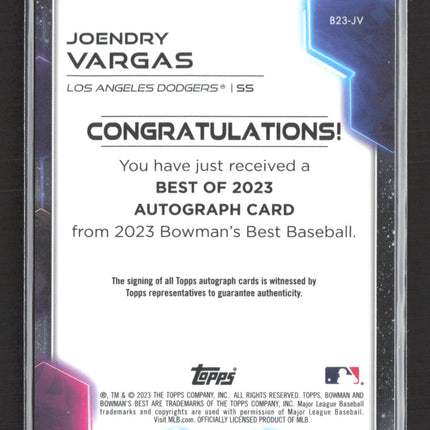 2023 Bowman's Best Joendry Vargas #B23-JV Auto