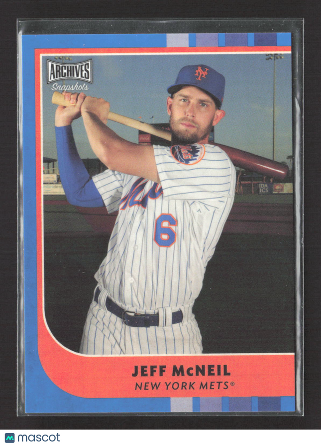 2021 Topps Archives Snapshots Jeff McNeil #39 Blue 40/50