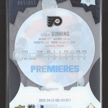 2024 Upper Deck Ice Ice Premieres Adam Ginning #183 776/799