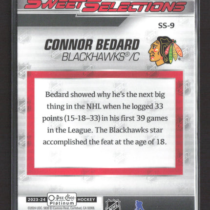 2024 O-Pee-Chee Platinum Sweet Selections Connor Bedard #SS-9