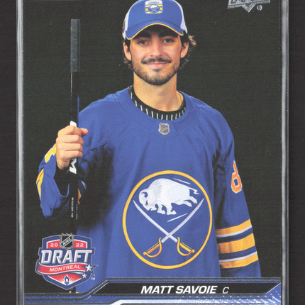2024 Upper Deck Extended Series Matt Savoie #745 Draft