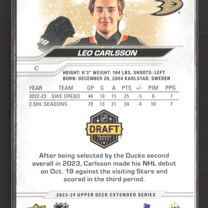 2024 Upper Deck Extended Series Leo Carlsson #736